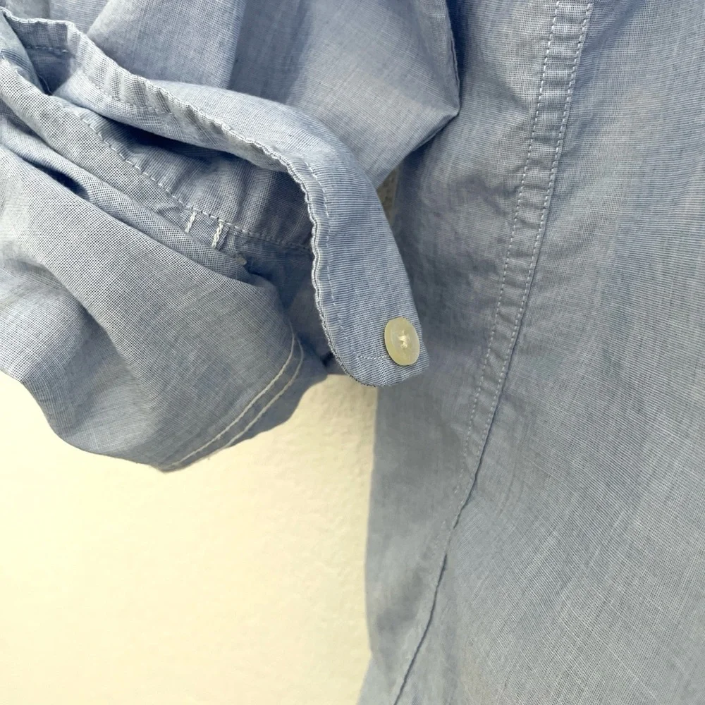 J. Crew Light Blue Button-Down Shirt Large Slim Fit
